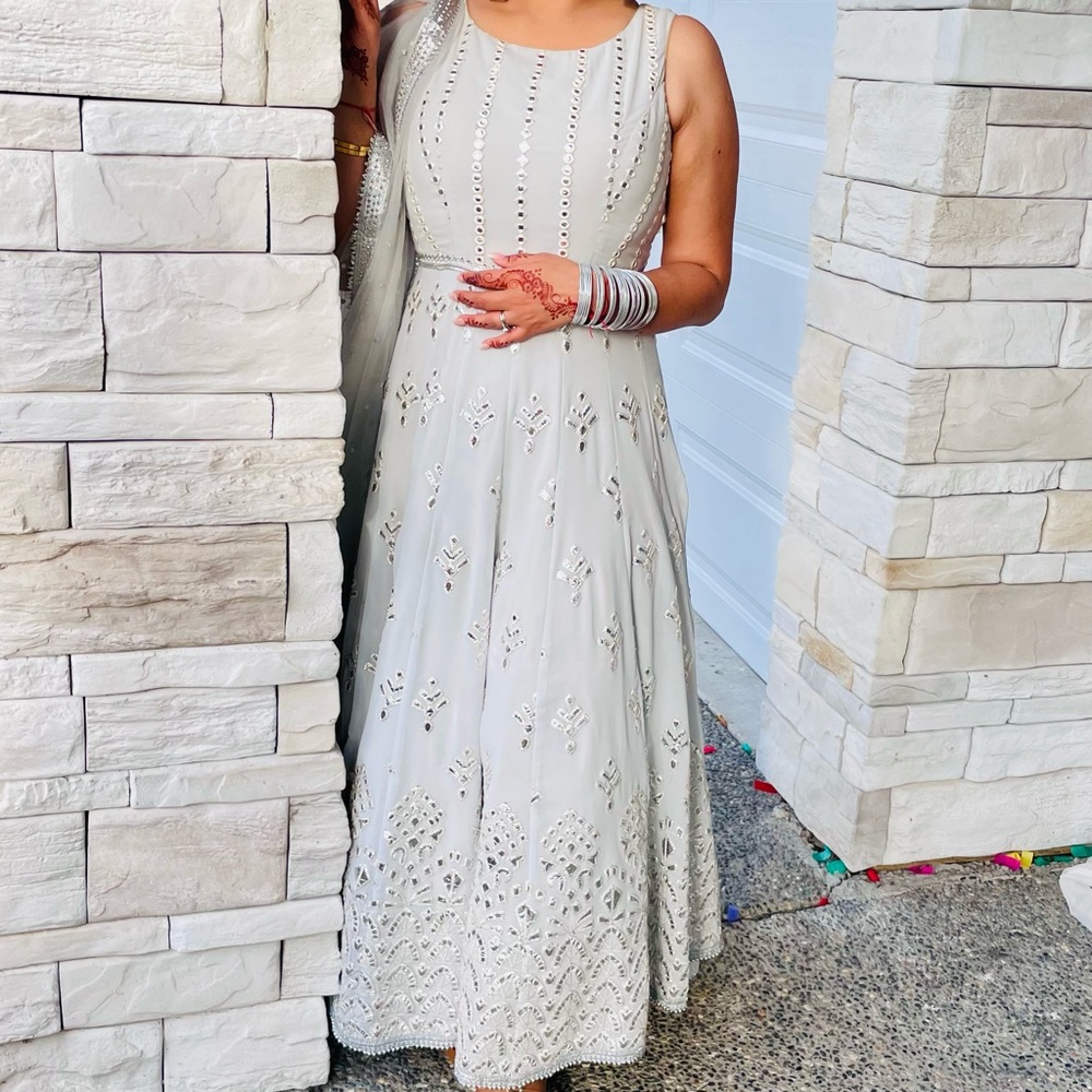 Indian silver dress